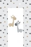 Changing Mat - Giraffe Friends Grey